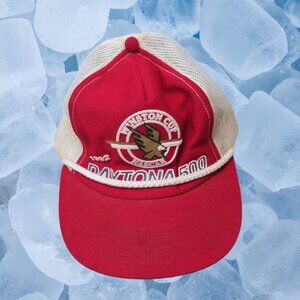 Vintage 1992 Winston Cup Daytona 500 Snapback Hat VTG Mesh Trucker Cap NASCAR